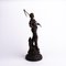 French Bronzed Spelter Harvester Sculpture attributed to Moreau 3
