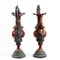 Large Empire French Dragon-Handled Figural Bronze Ewers, Set of 2, Image 4