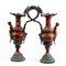 Large Empire French Dragon-Handled Figural Bronze Ewers, Set of 2, Image 3