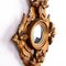 Specchio convesso rococò in legno dorato con fiocco e nastro, Immagine 5