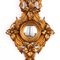 Specchio convesso rococò in legno dorato con fiocco e nastro, Immagine 3
