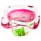 Murano Venetian Glass Opalescent Designer Sommerso Bowl, Image 1