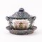 19th Century Chinese Export Porcelain Dutch Armorial Tureen with Stand, Set of 2, Image 4