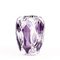 Art Deco Amethyst Kristallglasvase von Val St Lambert 3