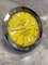 Orologio da parete cronometro con quadrante giallo e lunetta scanalata di Breitling, Immagine 4