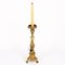 19th Century Louis XVI Claw-Footed Gilded Ecclesiastical Candleholder, Image 3