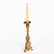 19th Century Louis XVI Claw-Footed Gilded Ecclesiastical Candleholder 2