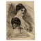 Felicien Rops, Bourgeoisie belga, Grabado original, siglo XIX, Imagen 1