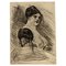 Felicien Rops, Bourgeoisie belga, Incisione originale, XIX secolo, Immagine 1