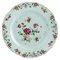 Plato chino de porcelana Famille Rose, siglo XVIII, Imagen 1