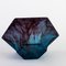 Art Deco Cloudy Blue Bowl from George Davidson, Image 6