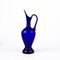 19th Century Bristol Blue Victorian Enameled Glass Ewer 3