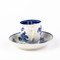 Tazza da tè con piattino in porcellana blu e bianca, XVIII secolo di Worcester, Immagine 5
