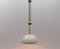 Brass and Ceramic Counterweight Posa Pendant Lamp by by Florian Schulz, 1970s 3