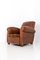 Art Deco Brown Leather Club Chair, 1930s 1