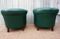 Vintage Petrol Colored Leather Club Chairs, Set of 2 11