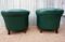 Vintage Petrol Colored Leather Club Chairs, Set of 2, Image 11