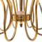Lámpara de araña de latón de 16 luces, años 50, Imagen 6