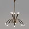 Lámpara de araña de latón de 16 luces, años 50, Imagen 11