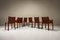 CAB Chairs in Burgundy Leather by Mario Bellini for Cassina, Italy, 1970s, Set of 6, Image 2