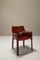 CAB Stühle aus Burgunderrotem Leder von Mario Bellini für Cassina, Italien, 1970er, 6er Set 4
