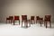 CAB Chairs in Burgundy Leather by Mario Bellini for Cassina, Italy, 1970s, Set of 6, Image 3