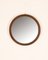 Italian Round Wall Mirror in Wood, 1960s, Image 1