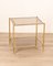 Italian Coffee Table in Gilt Brass and Glass, 1960s 1