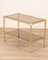 Italian Brass and Glass Table, 1960s, Image 2