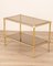 Table en Laiton et Verre, Italie, 1960s 2