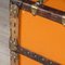 Baule antico in tela Vuittonite arancione del XX secolo di Louis Vuitton, anni '20, Immagine 1