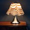 Vintage 20th Century Italian Chrome & Venetian Glass Table Lamp, 1980s 13