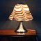 Vintage 20th Century Italian Chrome & Venetian Glass Table Lamp, 1980s, Image 13