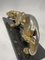 A. Santini, Jaguar, 1970s, Pewter with Marble and Granite Base 8