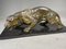 A. Santini, Jaguar, anni '70, Peltro con base in marmo e granito, Immagine 3
