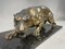 A. Santini, Jaguar, 1970s, Pewter with Marble and Granite Base 2