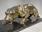 A. Santini, Jaguar, 1970s, Pewter with Marble and Granite Base 6