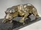 A. Santini, Jaguar, 1970s, Pewter with Marble and Granite Base, Image 6