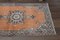 Vintage Turkish Orange Runner Rug, 1960s 5