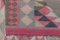 31 x 113 Ft, rosa türkisches Dekor, Treppenläufer, türkischer Läufer, minimalistischer Läufer, Vintage Teppich 3 x 11, handgefertigter Teppich, Läufer, schäbiges Dekor, 1960er 7