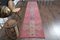 Vintage Turkish Pink Runner Rug, 1960s, Image 1