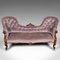 Early Victorian English Double Spoon Back Sofa, 1840s 2