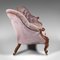 Early Victorian English Double Spoon Back Sofa, 1840s, Image 3