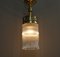Lámpara colgante francesa modernista con varillas de vidrio, Francia, años 10, Imagen 5