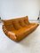 Cognac Light Leather Togo 3-Seater Sofa by Michel Ducaroy for Ligne Roset 5