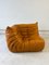 Togo Living Room Set in Cognac Leather by Michel Ducaroy for Ligne Roset, Set of 5 10