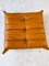 Togo Living Room Set in Cognac Leather by Michel Ducaroy for Ligne Roset, Set of 5, Image 3