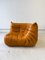 Togo Living Room Set in Cognac Leather by Michel Ducaroy for Ligne Roset, Set of 5 8