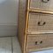 Italian Can and Bamboo Chest of Drawers with Brass Handles, 1960s 4