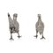 20th Century Silver Ornamental Pheasants, Hanau, Germany, 1960s, Set of 2 21